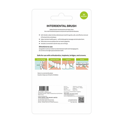 Sabka Dentist Interdental Brush (Rubber)